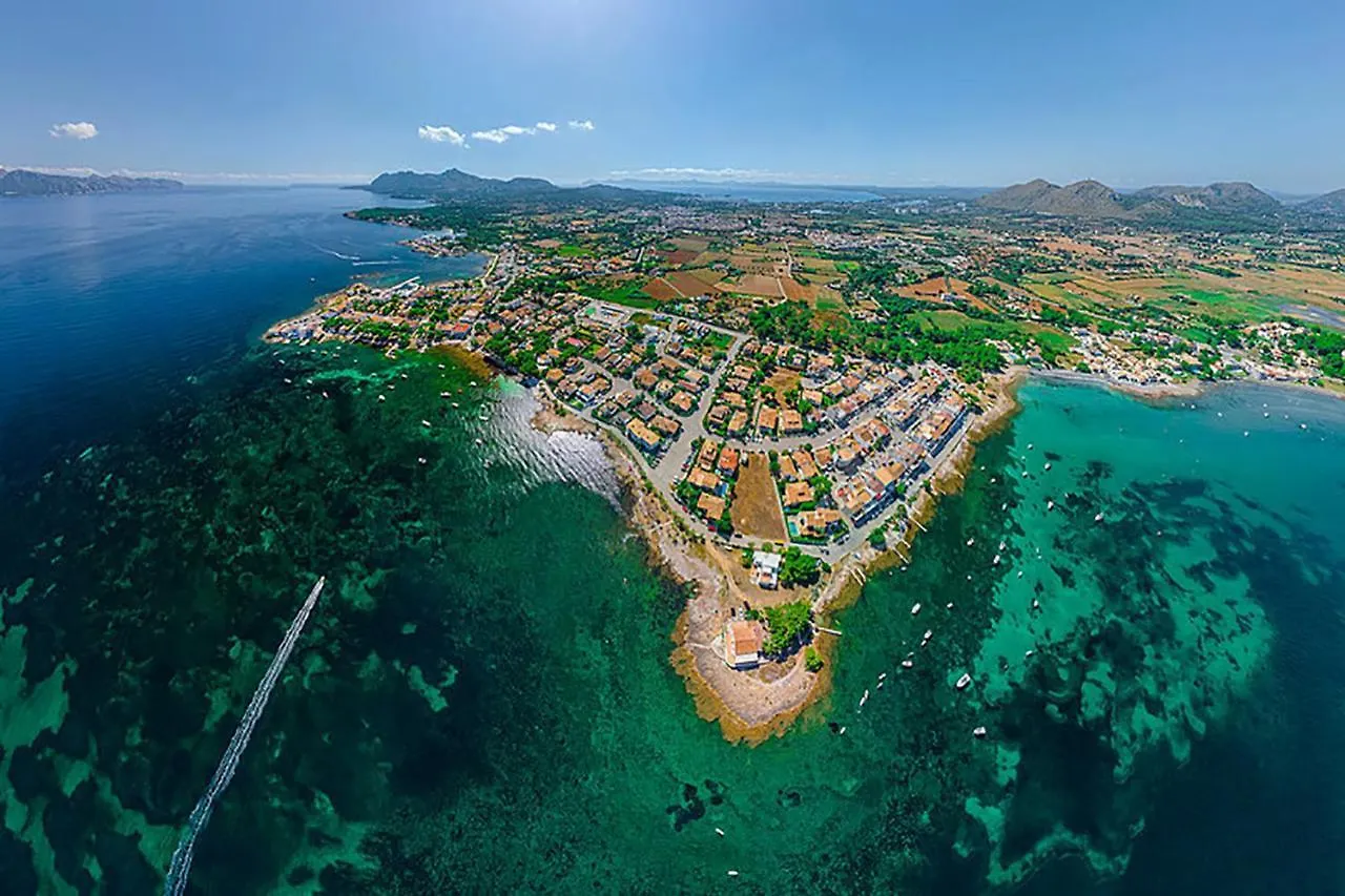 Villa Barcares Petit, Piscina, Jardines Junto A Playa En Alcudia