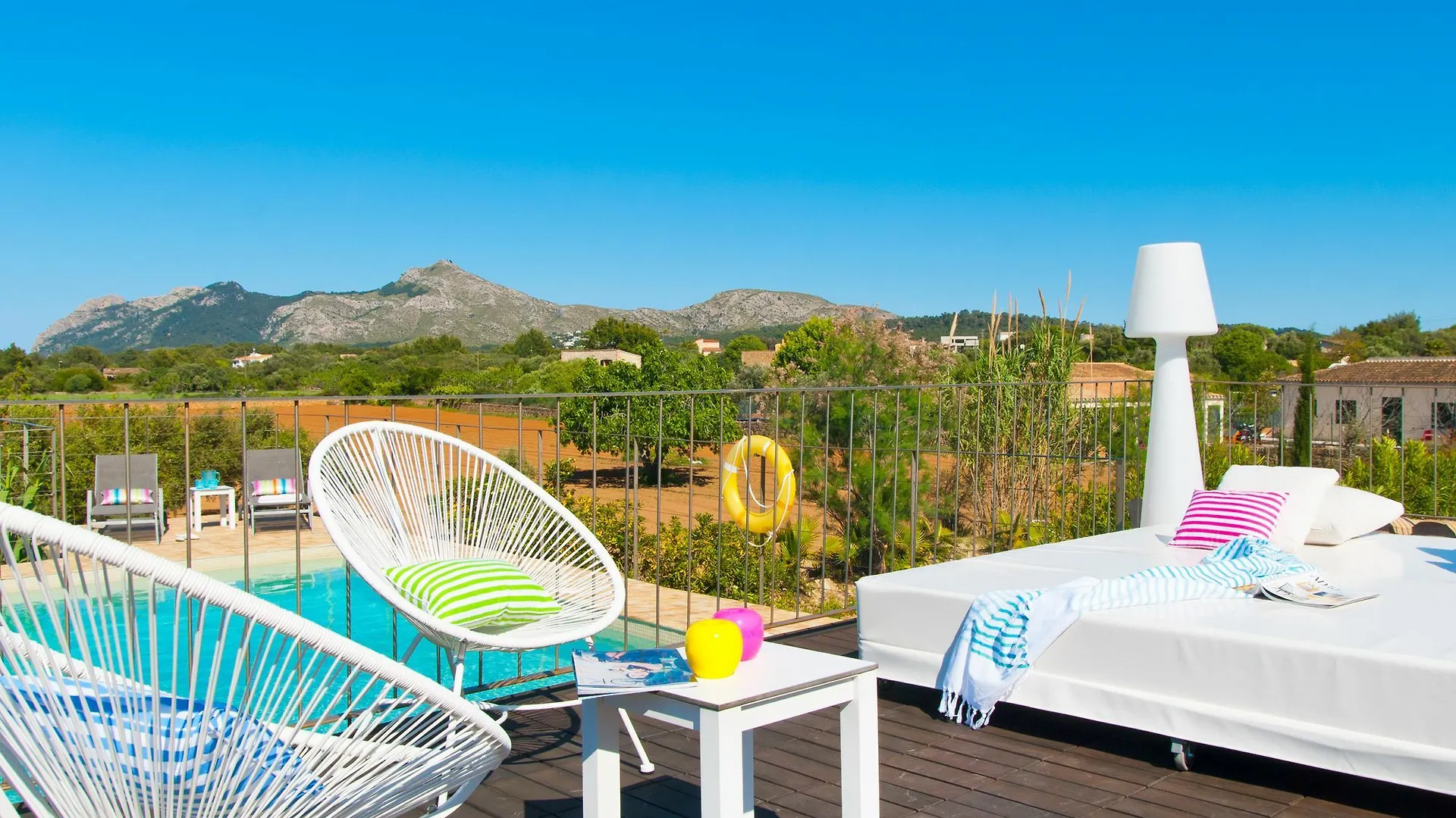 Villa Barcares Petit, Piscina, Jardines Junto A Playa En Alcudia